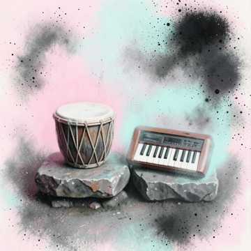 sad romantic Indian ballad, dholak, harmonium, S cover