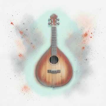 Arabic Folk, Melodic Arabic oud themes and textu cover