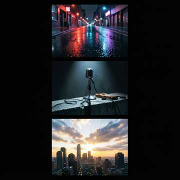 Electronic, Rock, R&B, Energetic, Dark, Uplifting, cover