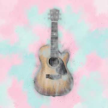 acoustic sad folk guitar minimalist, guitare aco cover