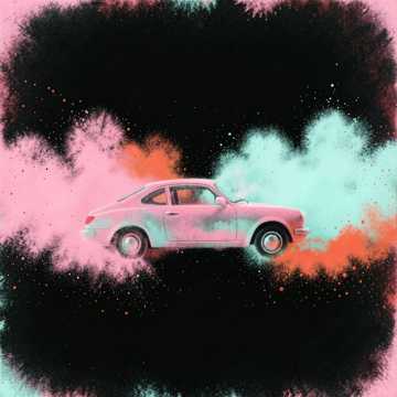 dreamy synthwave, night drive, atmospheric retro cover