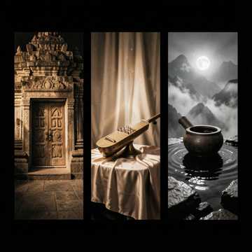 Carnatic Devotional, Shanmukhapriya raga, veena, cover