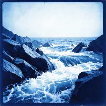 La rivière qui arrive le rocher cover