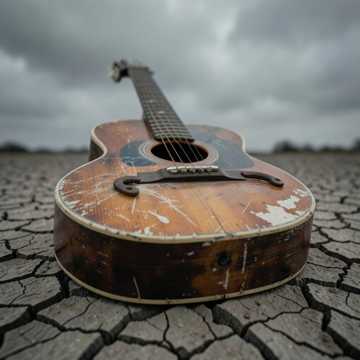 Gritty outlaw country rock, deep raspy male vocals cover