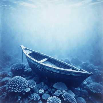 Solomon Island Reggae, Dark ocean deep sea atmos cover