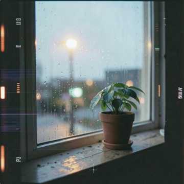 lo-fi chillhop, ambient piano, rain sounds, lo-f cover