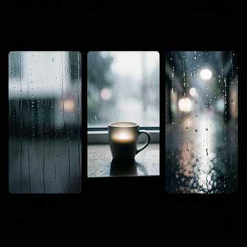 Lo-Fi Hip Hop, Lo-fi piano to study to with rain cover