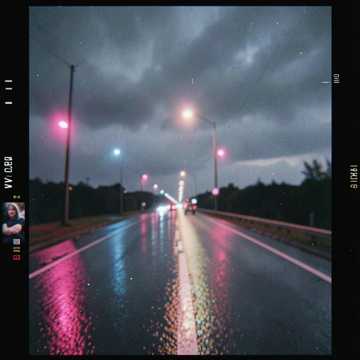 Metal, dreamy synthwave for a night drive cover