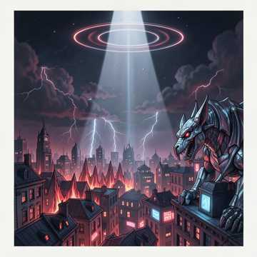anger, power, evil, Rock, Dark cover