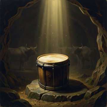 March of the Drummer Boy — AI-generated cover art