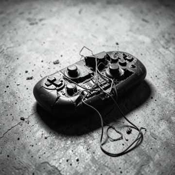 Game Over — AI-generated cover art